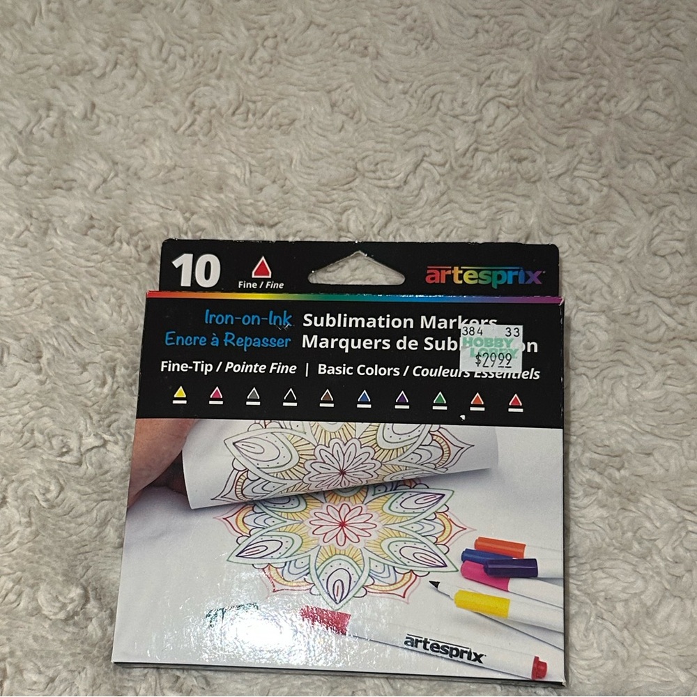 ARTESPRIX Iron-On-Ink Sublimation Markers 10ct NEW $30 - Picture 7 of 9